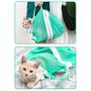 Cat Washing Bag Multifunctional Cat Grooming Bathing Nail Trimming Anti Scratch Bite Restraint Fixed Mesh Bag Adjustable