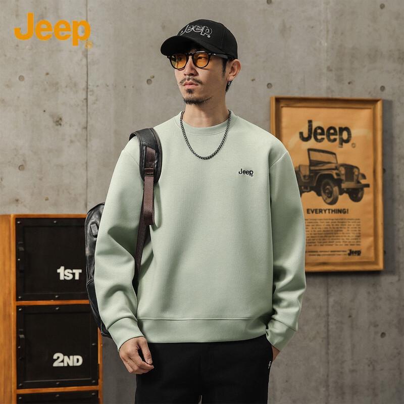 

JEEP Men s Embroidered Solid Color Sweatshirt 4XL