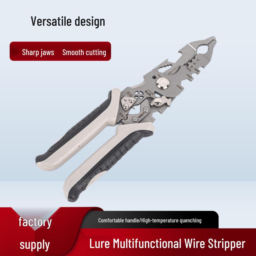 Electrician's Multifunctional Wire Stripper & Separator - Industrial Grade Pointed Nose Pliers.