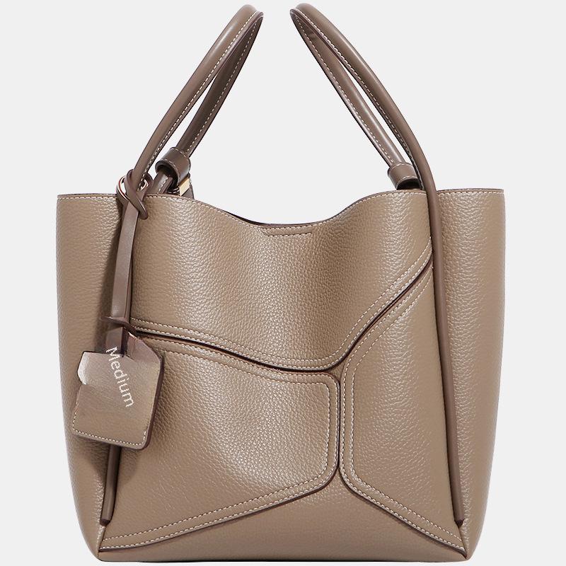 Geantă Tote Texturată la Modă 2024: Geantă de navetă elegantă, versatilă, cu capacitate mare pentru femei