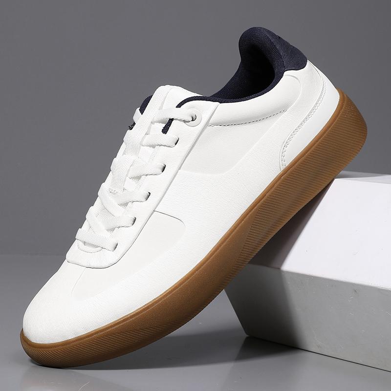 Herren-Sneaker aus echtem Leder Modetrend Freizeitschuhe Freizeit Herren Skateboard-Schuhe Outdoor Herren Tenis Masculino Trainer