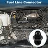 A ABSOPRO Female Flare Reducer Hose Fitting Adapter AN8 AN10 Fuel Line Connector Aluminum Black
