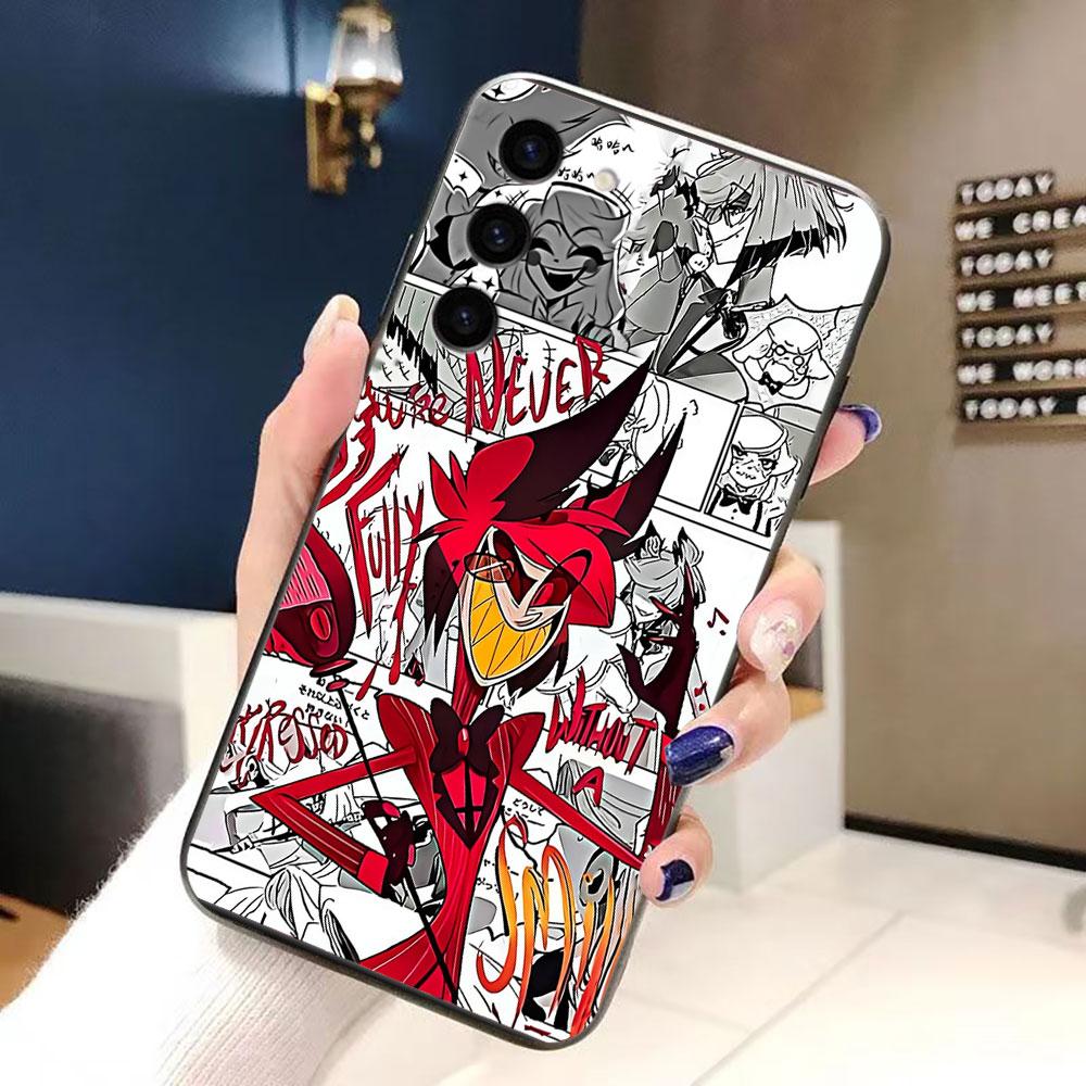 

A-Alastor H-Hazbin Hotel AD Phone Case For Samsung Galaxy S24 S23 S22 S21 S20 FE S25 PLUS ULTRA 5G Silicone Case Funda Shell Samsung S255G PLUS