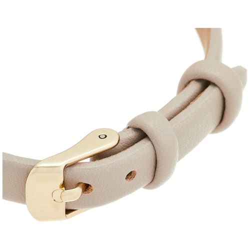 Fieldwork Analog Ist Watch, Gold with Leather Strap, Women's, Gray, ASS161-3