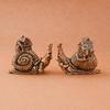 Small Ornaments Tea Pet Ceremony Copper Simulation Animal Figurines Miniatures Toys Hip Hop Exaggerate Solid Brass Snail House