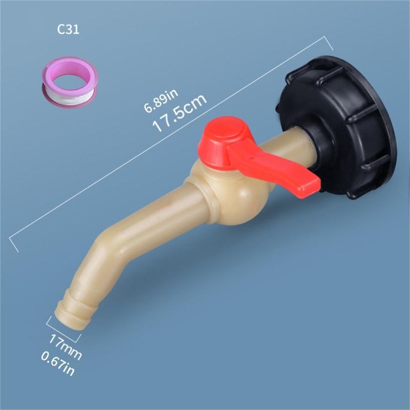 Heavy Duty IBC Tank Connector Reinforced Thread Outlet Tap for IBC Container Water Tank Rain Butt Accessories