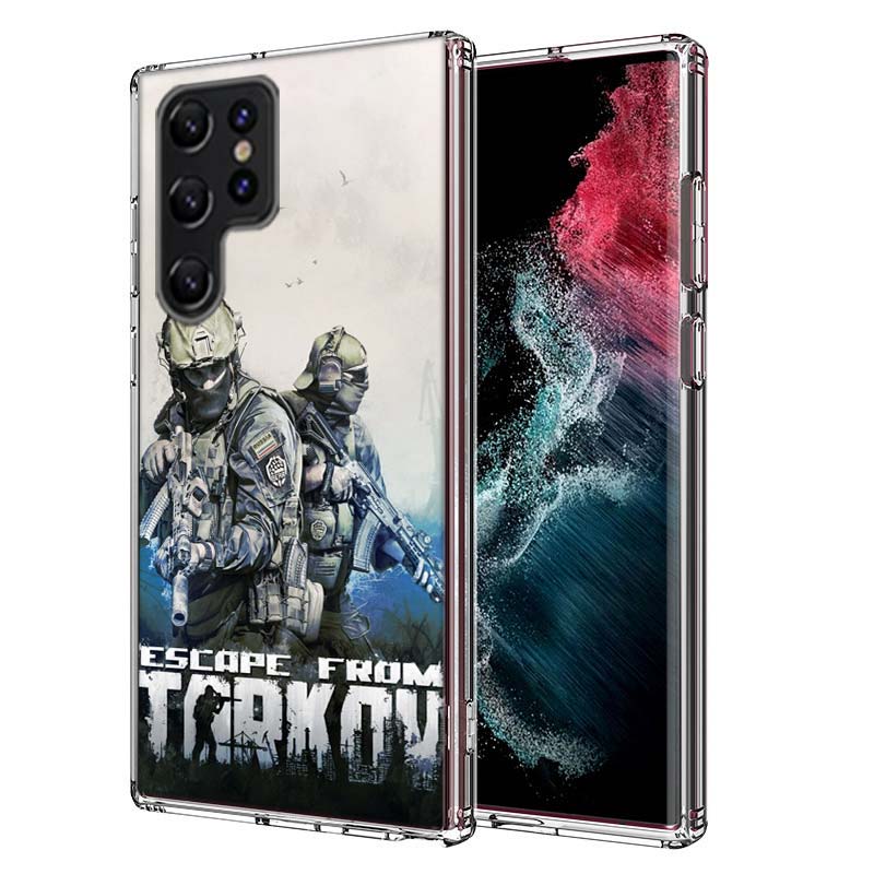 

Escape From Tarkov Capa Phone Case For Samsung S26 Ultra S25 Edge Galaxy S23 S21 S20 S24 FE S22 S10 Plus Cover Clear TPU Shell C Samsung S24