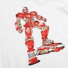 Nike Robot Print Sports Crew Neck Short Sleeve T-Shirt Kids Tops White DJ6689-100