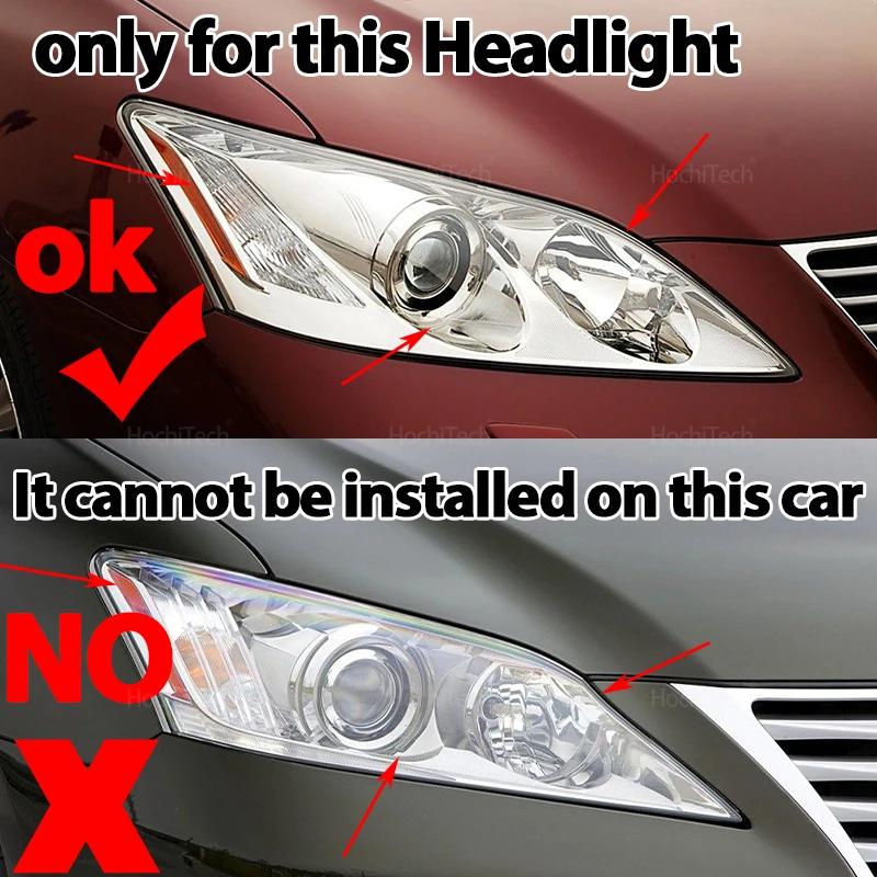 Transparent Housing Front Headlights Lens Shell Cover Lampcover Lampshade For Lexus ES XV40 pre-facelift ES240 ES350 2006-2009