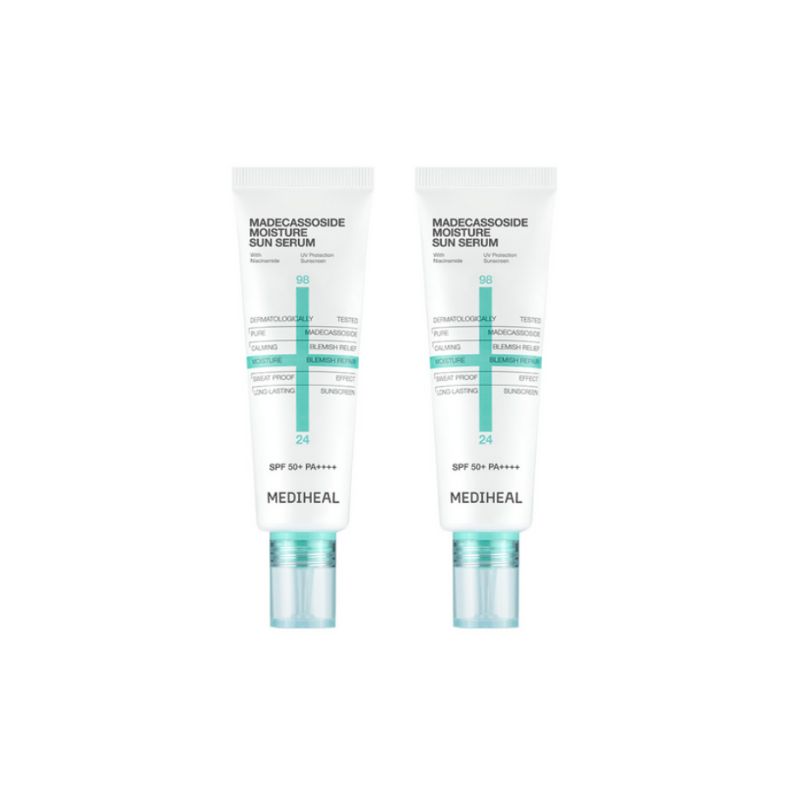 MEDIHEAL Madecassoside Moisture Sun Serum Blemish Repair 50g 2pcs