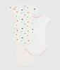 Petit Bateau Short Sleeve Bodysuit Set A0E8K Multicolor 6 67cm (3-Piece Set) 1, Months,