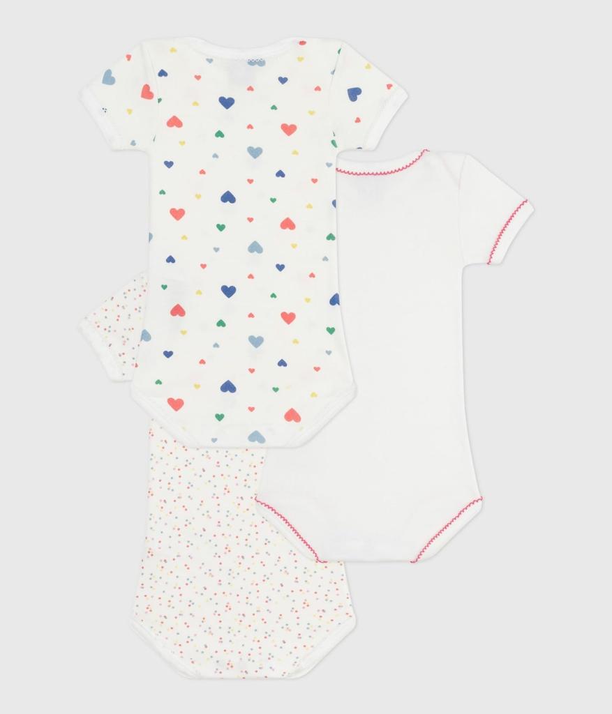 Petit Bateau Short Sleeve Bodysuit Set A0E8K Multicolor 6 67cm (3-Piece Set) 1, Months,