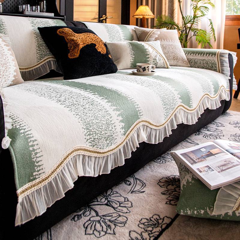 

Special-Shaped Skirt Sofa Cover Cloth, High-End Sense, Four-Season Universal Sofa Seat Cushion New Fixed Non-Slip Sofa Cushion 70*70cm