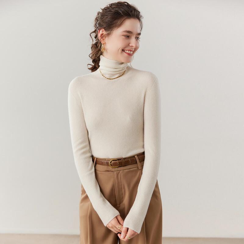 Fanzhen Women's Cashmere Turtleneck Sweater