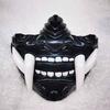 Airsoft Maske Halbe Gesichtsmaske Prajna Maske Japanischer Samurai Oni Dämon für Cosplay