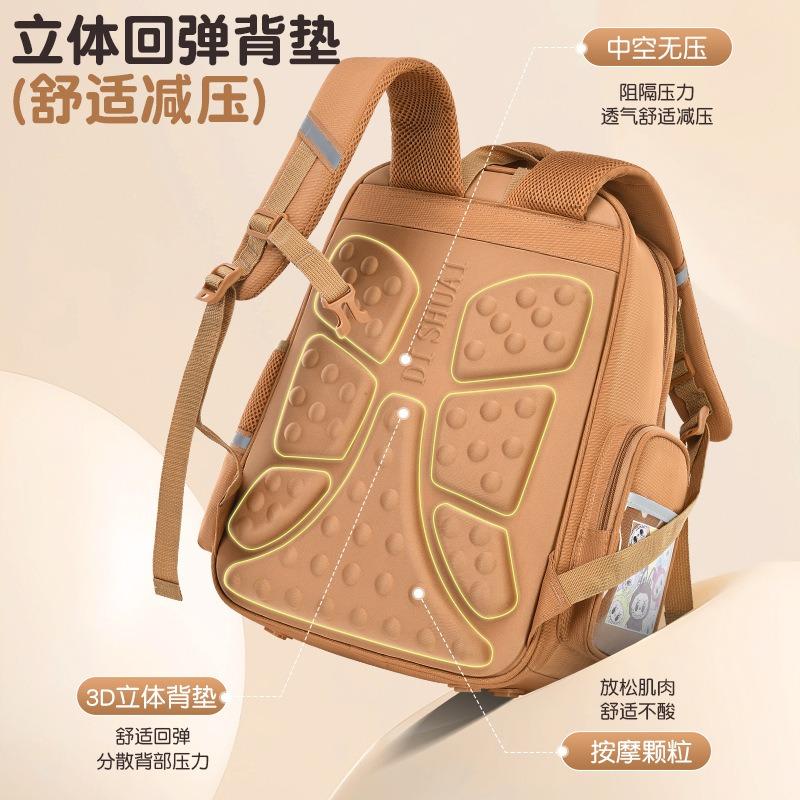 School Bag Cartoon Children's School Bag Primary and Secondary School Students Girls Boys and Girls Lightweight Burden Reduction Large Capacity