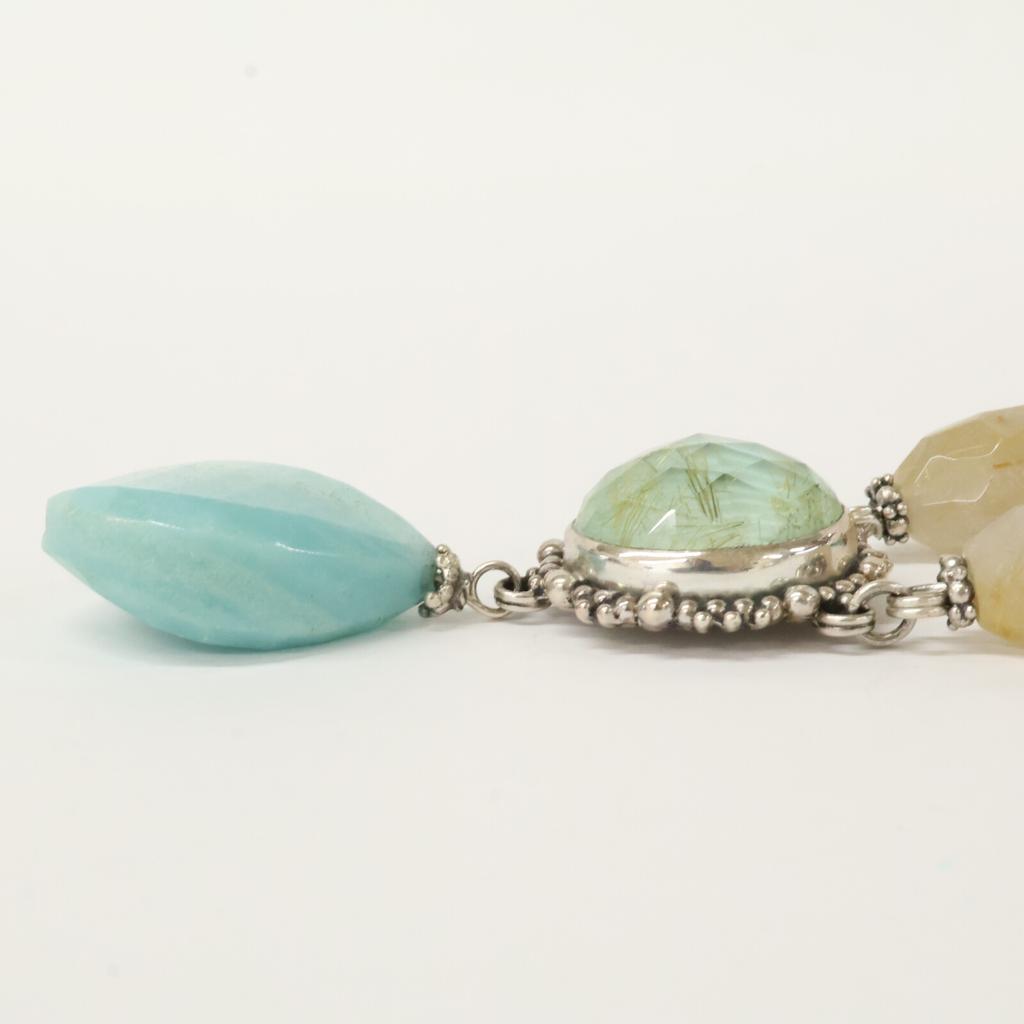 STEPHEN DWECK STERLING Turquoise/Color Stone Necklace Silver / BlueUsed