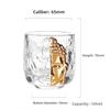 Set da Tè Master Cup Vetro di Cristallo Lussuoso Tazza Buddha Un Pensiero Tazza per la Casa Set da Tè Cucina Ristorante Bar Giardino di Casa