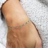Youthway Fashion Turquoise Stainless Steel  Gold Pvd Plated Adjustable Bracelet Waterproof Jewelry Women Gift