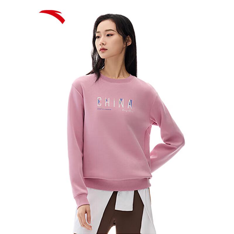 Anta Women s CHN Series Round Neck Pullover Sweatshirt XL