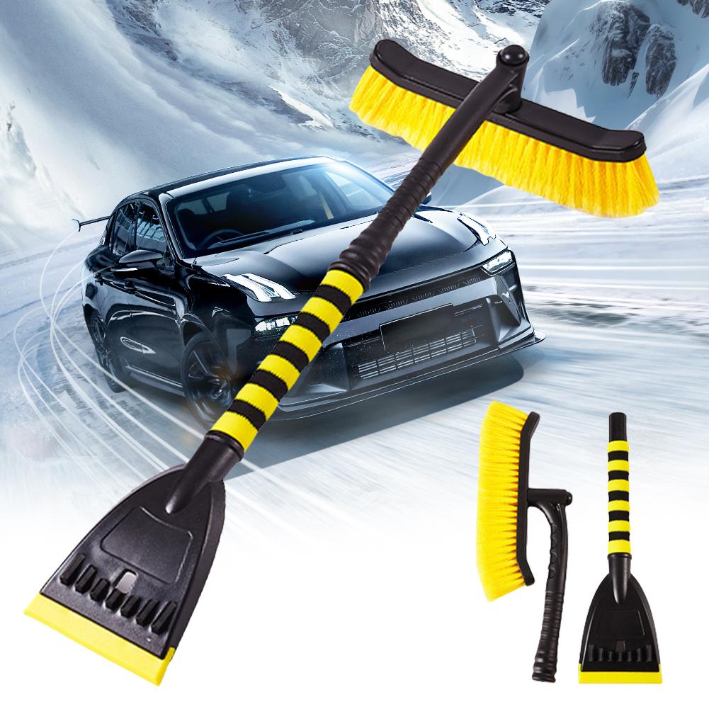 Car Snow Brush and Ice Scraper Auto Windshield Snow Cleaning Tool Detachable Design Snow Shovel Long Foam Grip for Cars