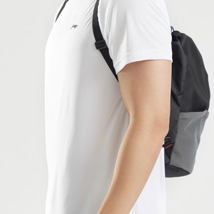 New LiNing Fabric Backpack Unisex Black LCUB340-1