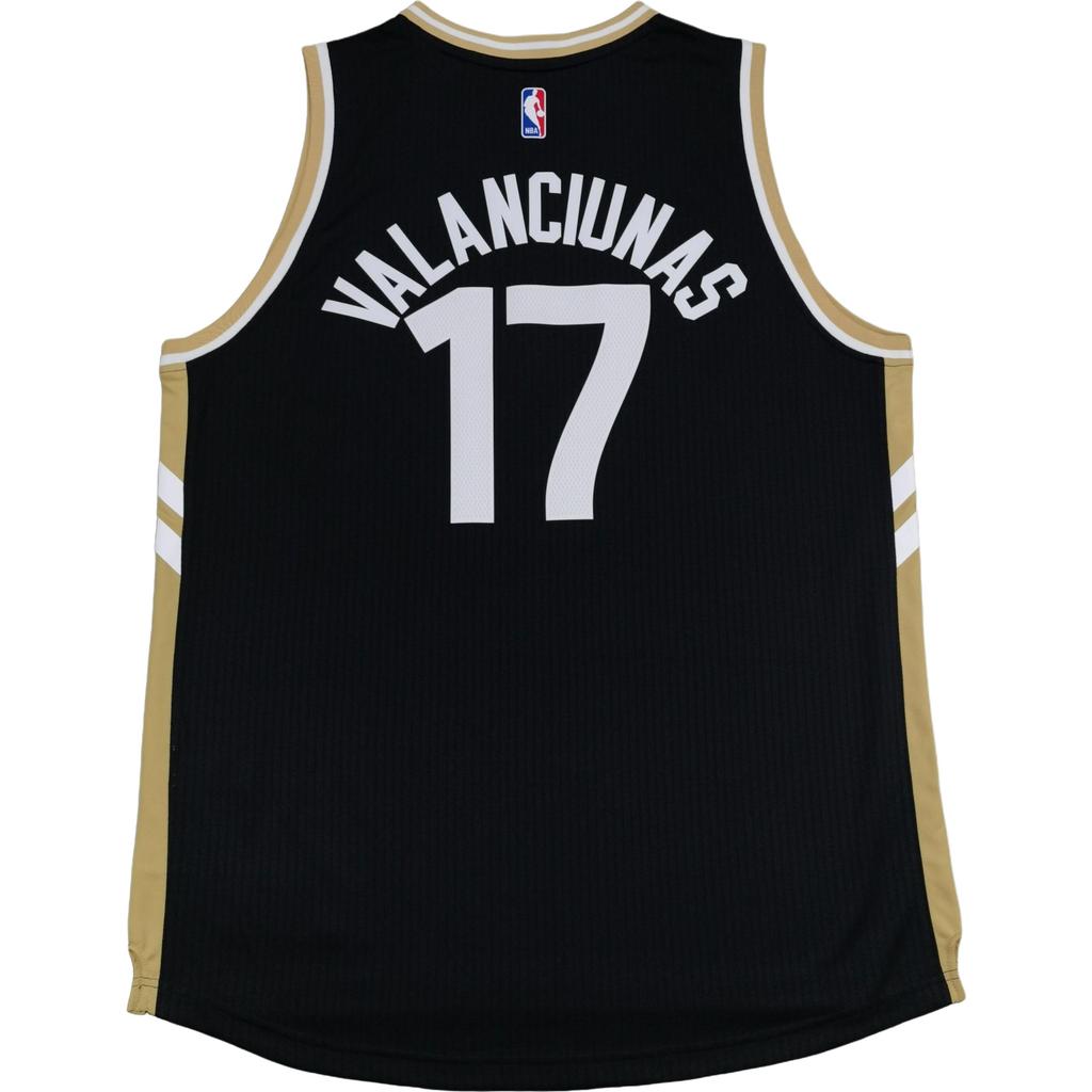 adidas X NBA Kooperation Swingman Fan Edition Toronto Raptors Valanciunas Saison 2015-16 V-Ausschnitt Ärmelloses Basketballtrikot Unisex Trikot AL7143