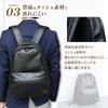 Joya Waterproof Leather BackpackBusiness Bag BLACK J4832
