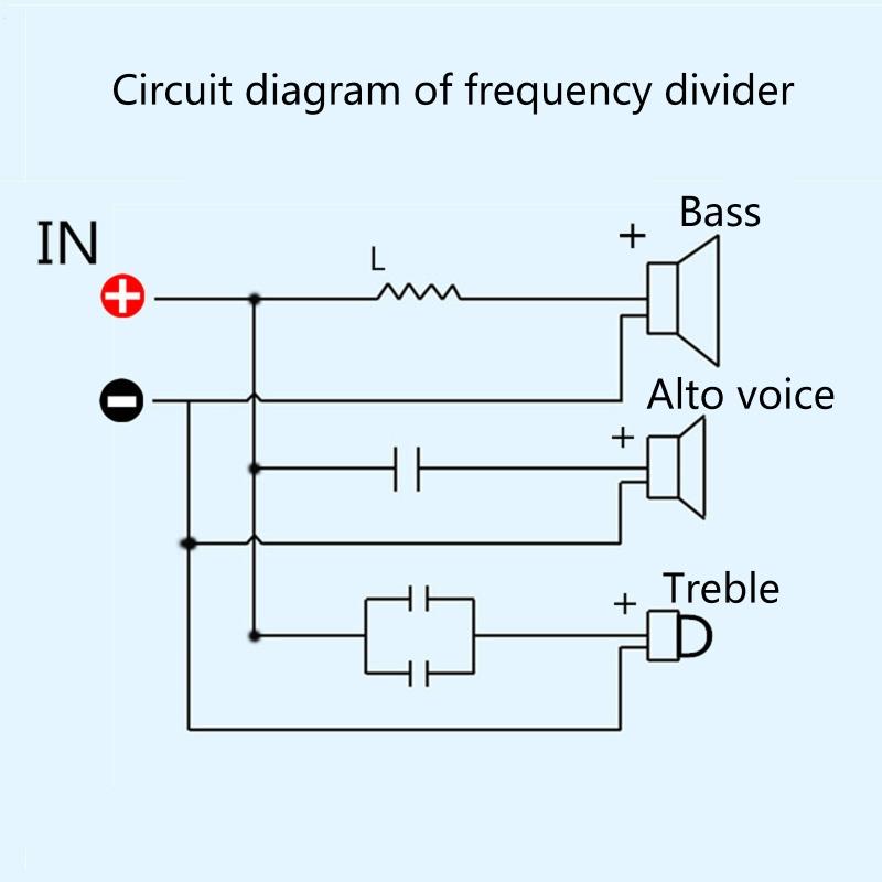 2 Pieces 3-Way Audio Frequency Dividers HiFi Filter Circuit Board Stereo Speaker Crossover Filters Treble/Alto/Bass 200W