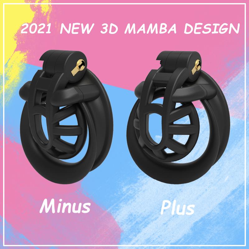 CHASTE BIRD Minus/Plus Cage Male Chastity Device Double-Arc Cuff Penis Ring Cock Belt Adult Sex Toys Penis Cage Chastity Minus