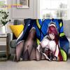 3D Cute Genshin Impact Cartoon Game Soft Blankets,Throw Blanket Comfortable Blanket for Picnic Beds Sofa Home Bedroom Kids Gifts