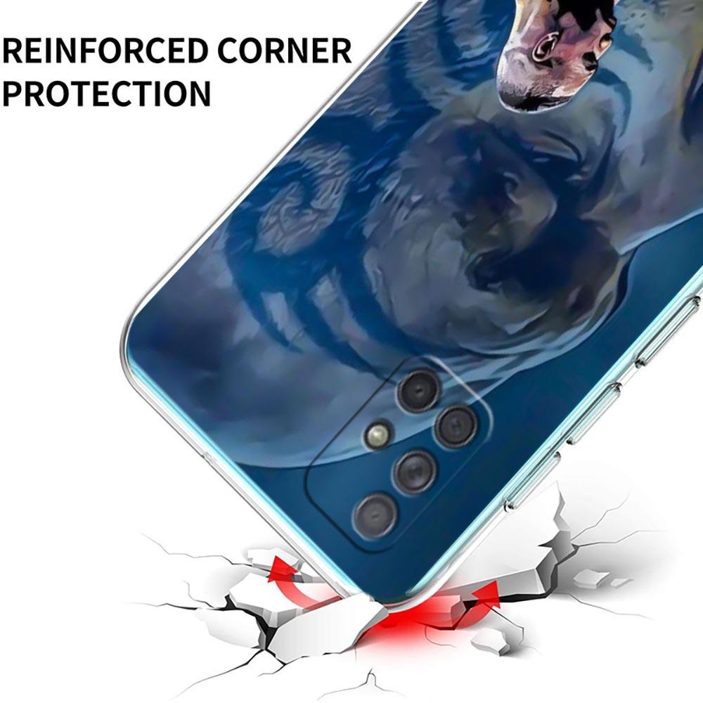 Case For Samsung Galaxy A13 A23 A33 A53 A73 5G A51 A71 A21S A12 A11 A31 A41 A01 A03s A52 A32 A22 Clear Cover Mike Tyson Boxer
