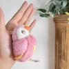 Backpack Hanging Parrot Keyring Stuffed Animal Bird Pendant  Car Key Accessories