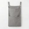 Solid Color Cotton Baby Crib Hanging Bag Multi Functional Newborn Storage Bag for Stroller Baby Infant Kids Bedding Hanging Bag
