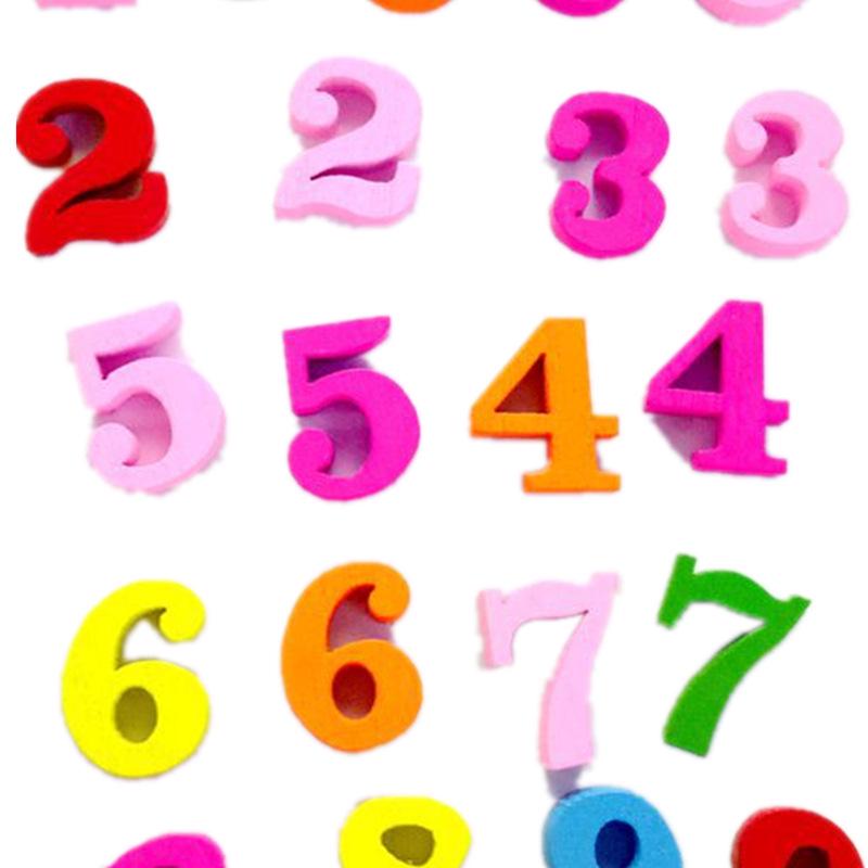 Colorful Wooden Alphabet & Number Blocks - Creative DIY Educational Puzzle for Children 15mm