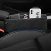 Multi-Function Suede Car Seat Side Storage Pocket Gap Filler Organizer Box Pu Leather Interior Modification Accessories Parts