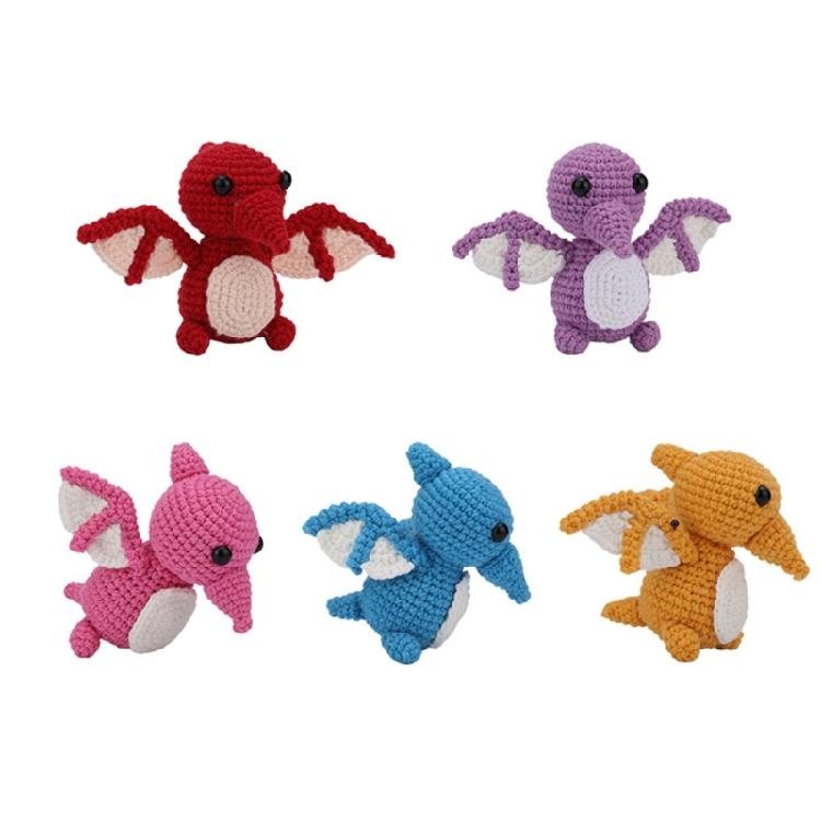 DIY Dragon Crochet Kits for Beginners, DIY Crochet Starter with Yarn, Hooks 1