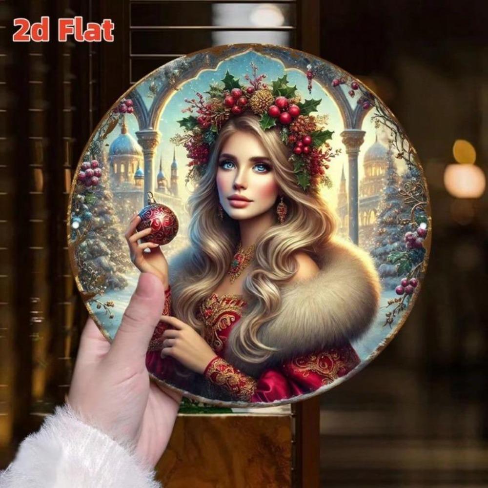 Flat Wall Metal Art Decor for Home Garden Cafe Christmas Vintage Gifts