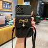 Applicable To Apple 17 Mobile Phone Case, European and American Trendy Brand iPhone16 Fashion 15promax Messenger Change Card Bag