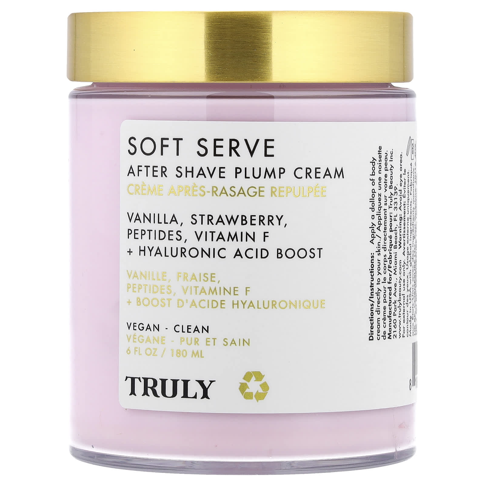 

Truly Beauty, Увлажняющий крем после бритья Soft Serve, 180 мл (6 жидких унций)