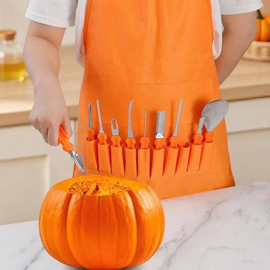 Halloween Pumpkin Carving Set: DIY Lantern Tools & Stainless Steel Cookie Cutters