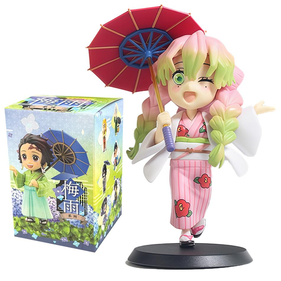 Demon Slayer Figure Toy Anime Kimetsu Yaiba Umbrella Tanjiro Nidouzi Inosuke Zenizu Figurine Model Doll Gifts PVD no series Kid Friendly Entertaining
