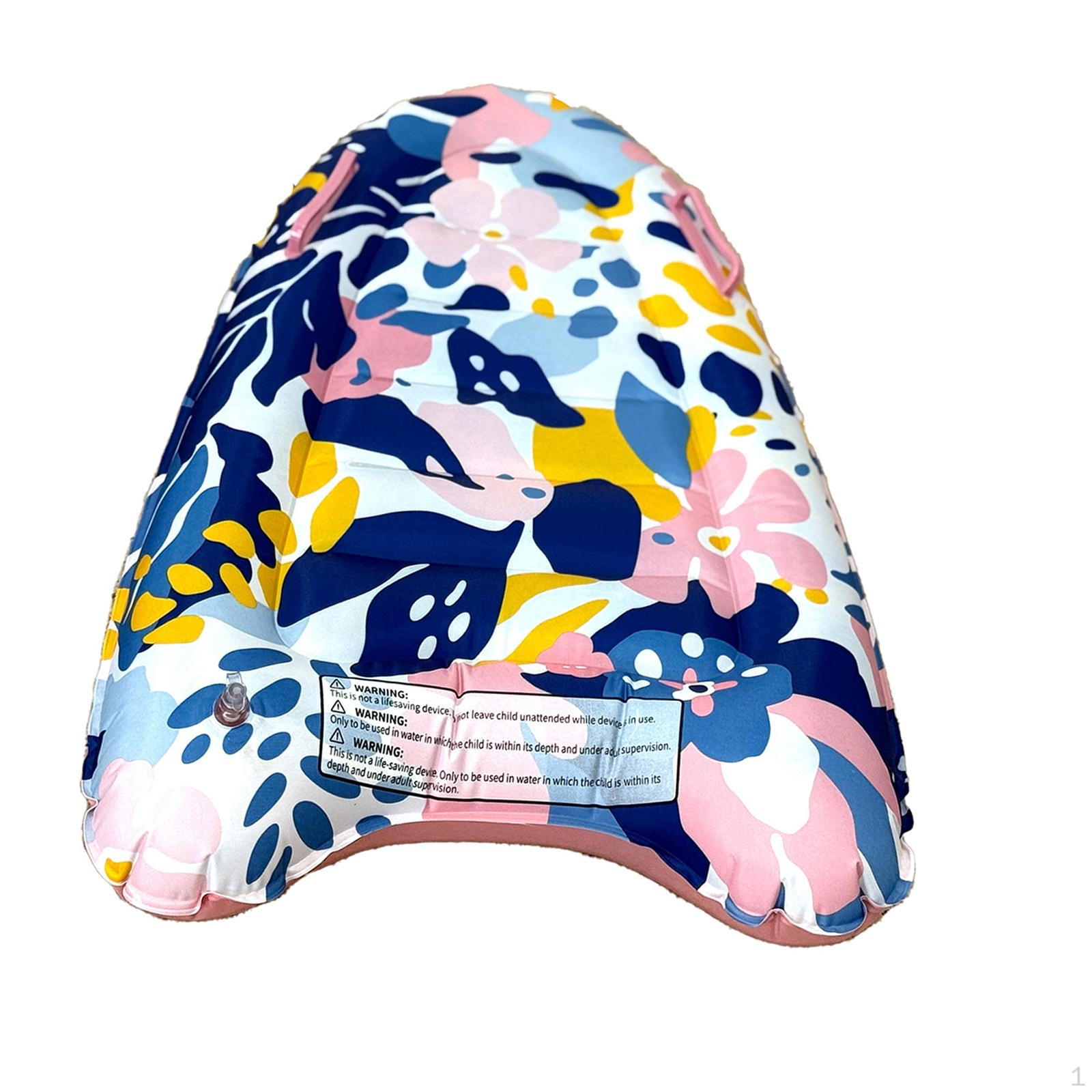 

Надувная доска для серфинга, плавучий коврик для серфинга, легкий с ручками, кикборд для воды Pink Blue