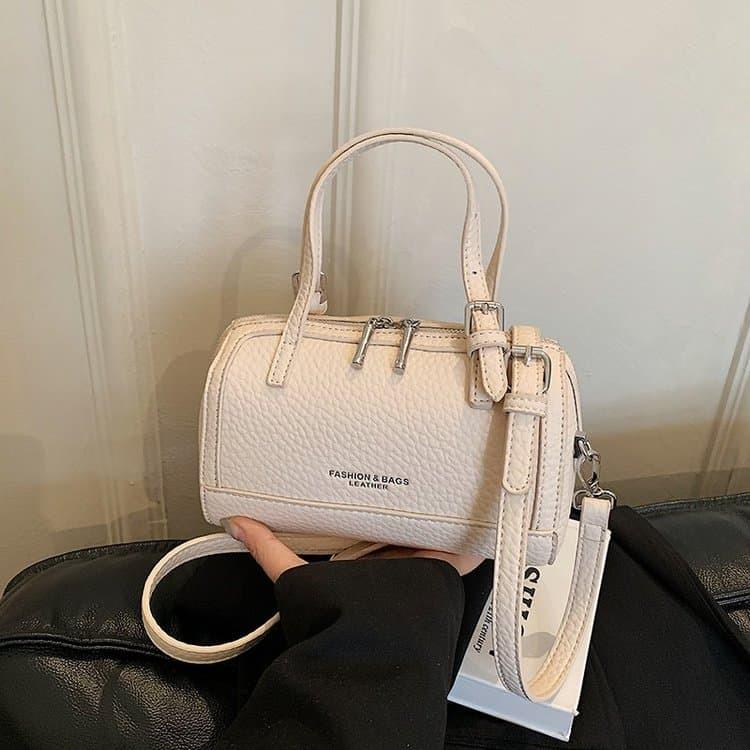 Lychee Pattern Mini Boston Bag Women's Shoulder Bag