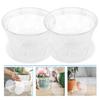 Clear Orchid Pot Orchid Flowerpot With Holes Plastic Ventilated Planter Plant Containers For Repotting Growing Outdoor