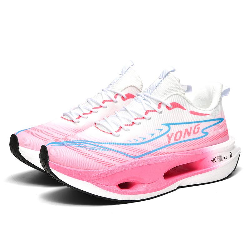 New summer red rabbit 9pro carbon board running shoes parent-child mesh lightweight shock-absorbing sports shoes live couple tide shoes
