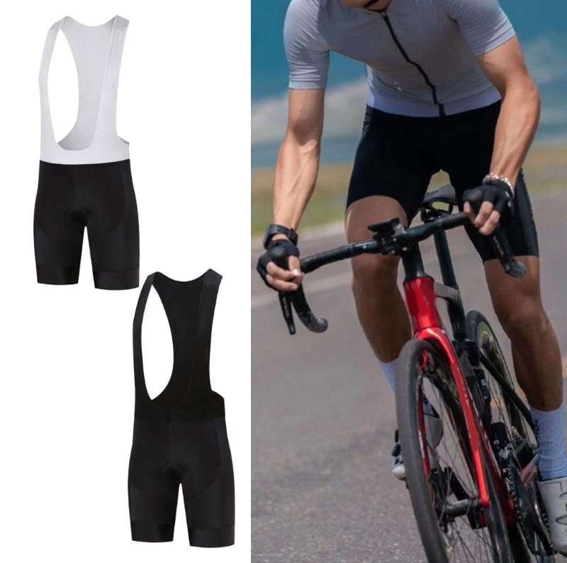 Men Cycle Quick Dry Shorts for Comfortable Fit Padded Cycle Tights Cycling Bib Shorts with Leg Grippers, Strap & Pocket
