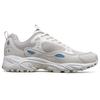 Skechers Stamina Men Grey Blue Low Top Dad Shoes Mesh Synthetic Leather Comfortable 666096-GYBL