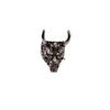 Japanese Red-faced Hannya Mask Open Ring - Dark Aged Punk Trend Jewelry for Boys