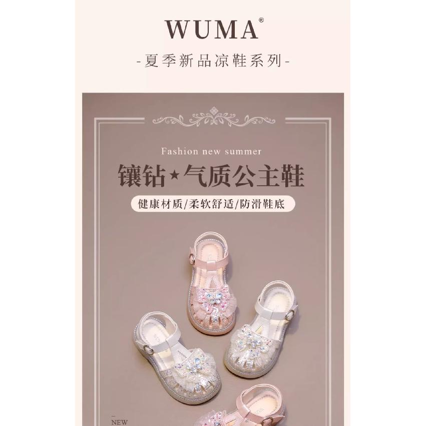 Dívčí sandály Dětské princeznovské boty Nové letní Boty s měkkou podrážkou s křišťálovou mašlí na špičce Boty s osmi drápy
